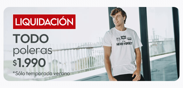 Todas las poleras de hombre a 1.990