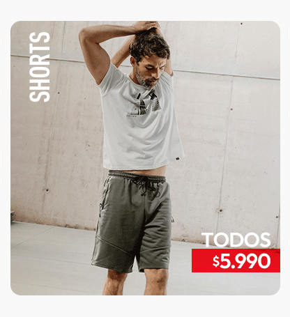 Shorts deportivos hombre