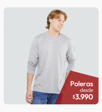 Poleras hombre