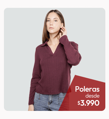 Poleras mujer