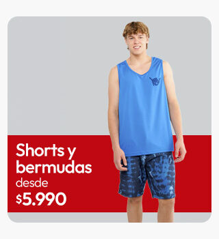 Shorts y bermudas hombre desde $5.990
