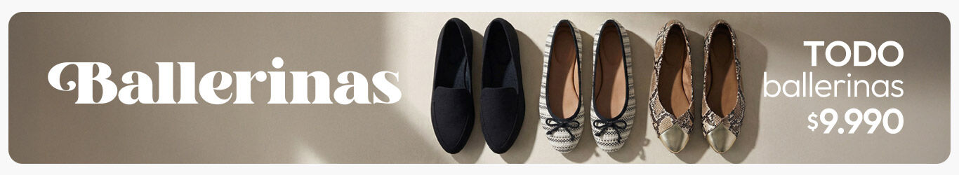 Todas las ballerinas $9.990