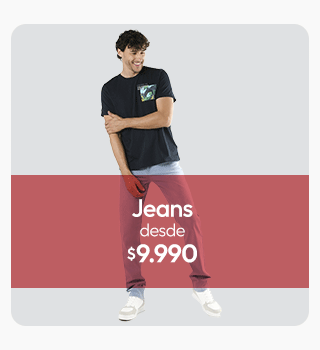 Jeans hombre desde $9.990