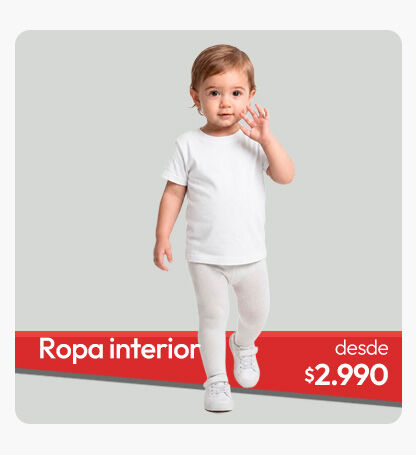 Ropa interior infantil