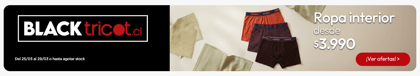 Ropa interior hombre