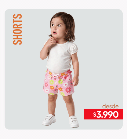 Shorts infantiles