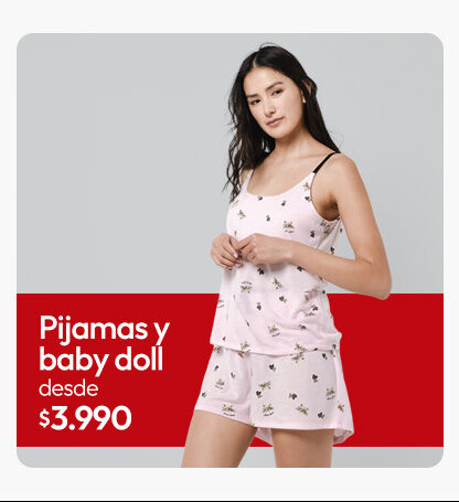 Pijamas desde $3.990