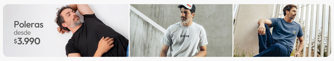 Poleras hombre