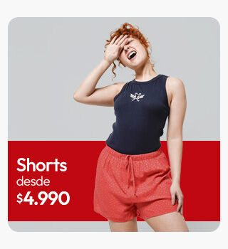 Shorts mujer desde $4.990