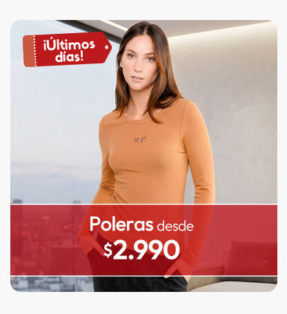 Poleras mujer