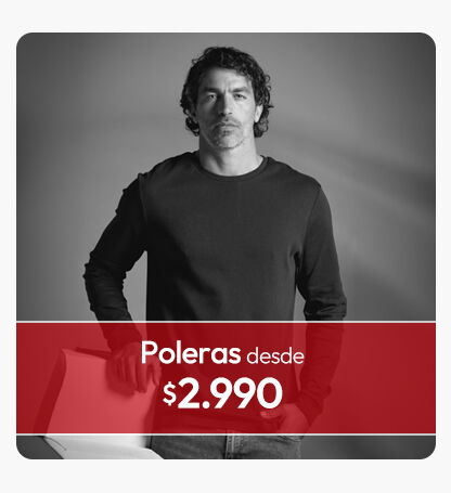 Poleras hombre