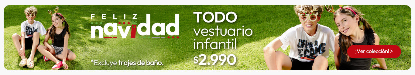 Vestuario infantil $2.990