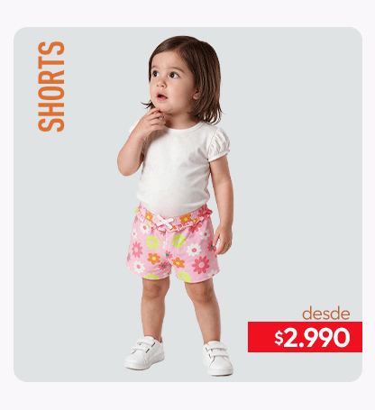 Shorts infantiles