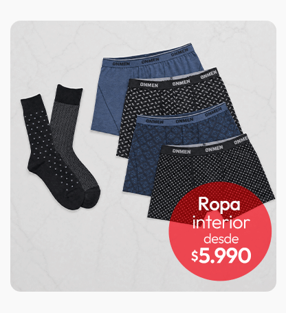 Ropa interior hombre