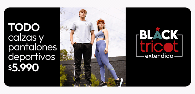 Todas las calzas y pantalones deportivos $5.990