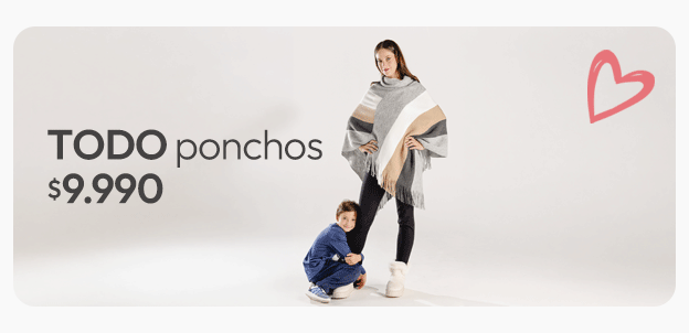 Ponchos mujer