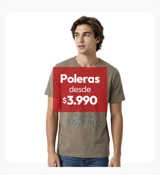 Poleras hombre