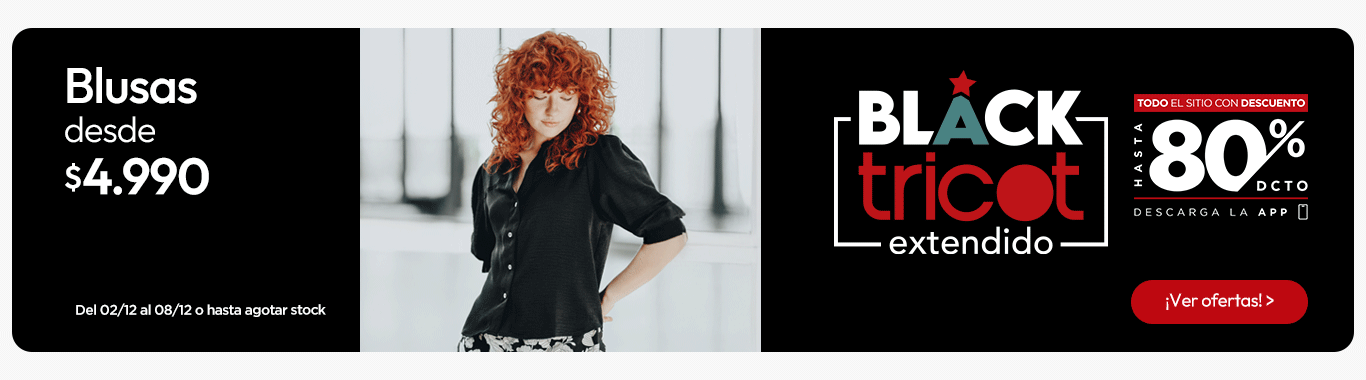 Blusas mujer desde $4.990