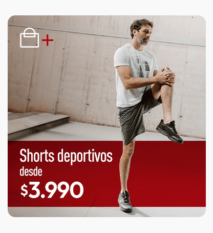 Shorts deportivos hombre