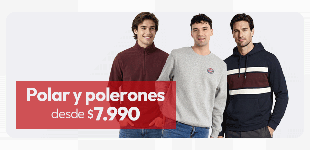 Polar y polerones hombre