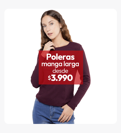 Poleras mujer