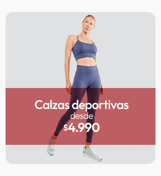 Calzas deportivas mujer desde $4.990