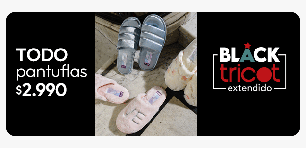 Todas las pantuflas mujer $2.990