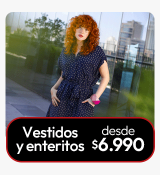 Vestidos y enteritos mujer desde $6.990
