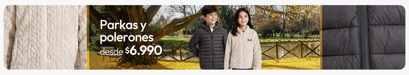 Parkas y polerones infantiles