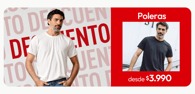 Poleras hombre