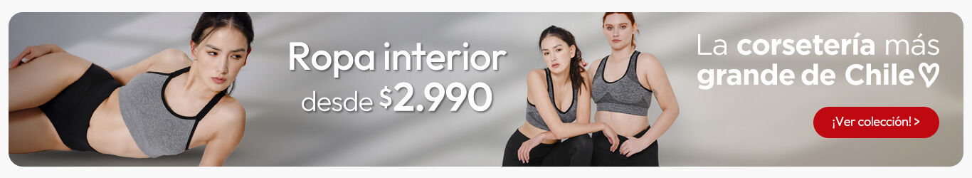 Ropa interior desde $2.990