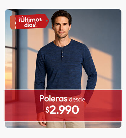 Poleras hombre