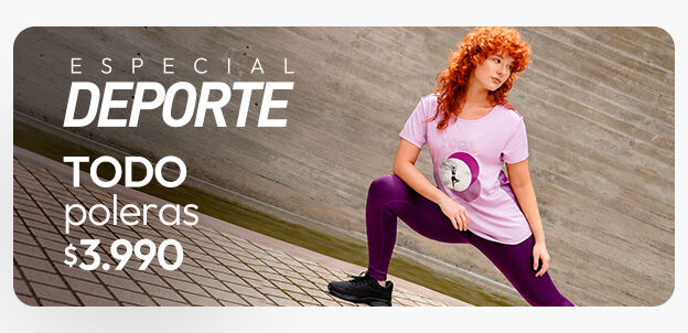 Poleras deportivas mujer