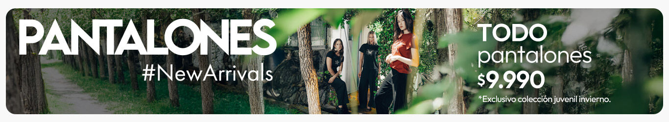 Todos los pantalones mujer $9.990