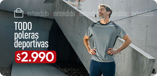 Poleras deportivas hombre