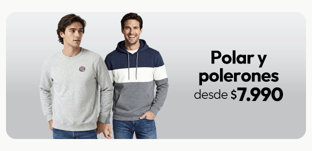 Polar y polerones hombre