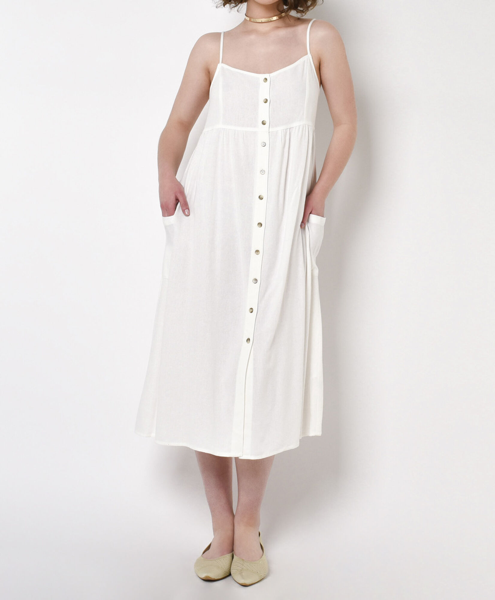 Vestido mujer bolsillos lino Vestido mujer bolsillos lino