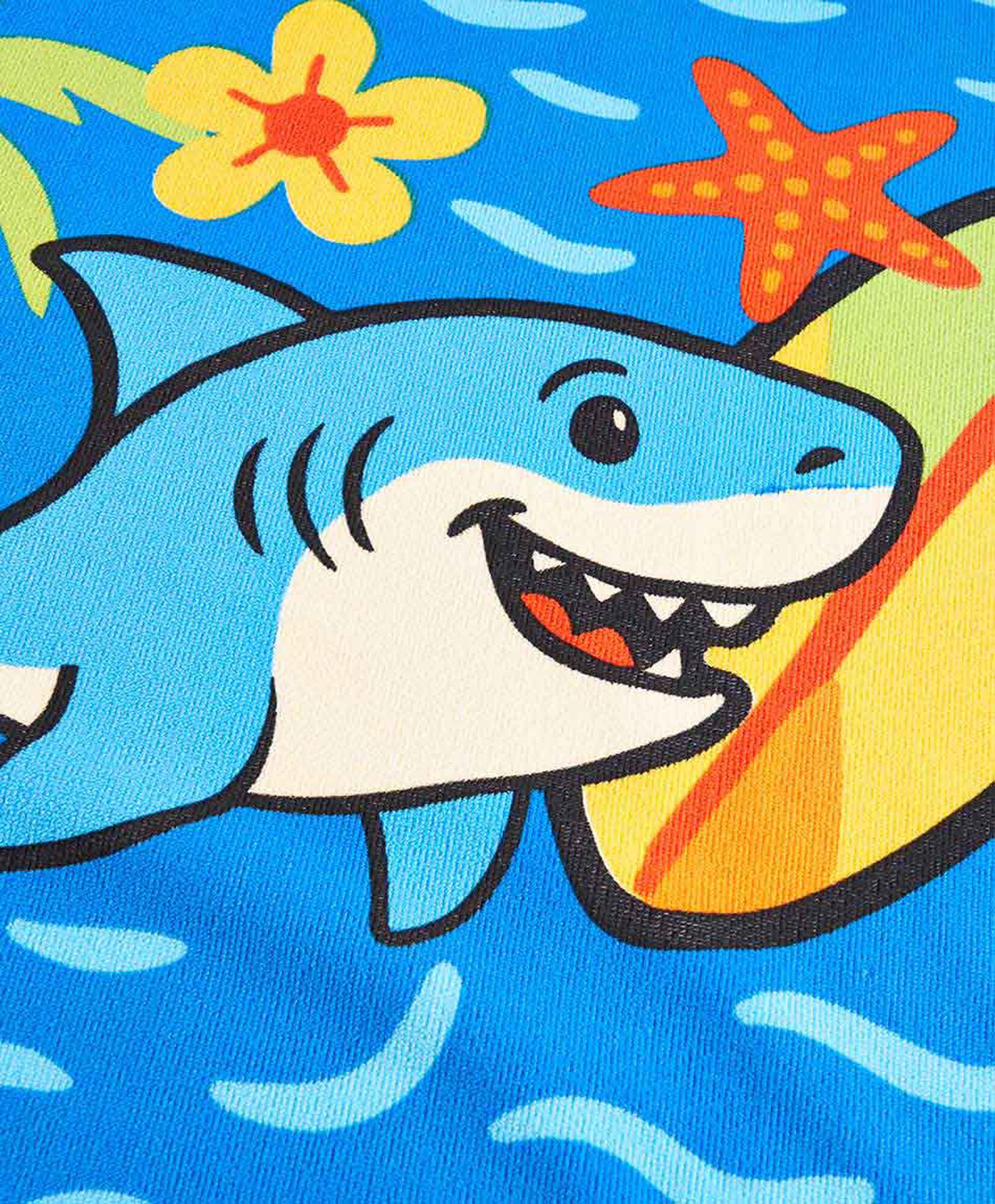 Poncho niño baño tiburón Poncho niño baño tiburón