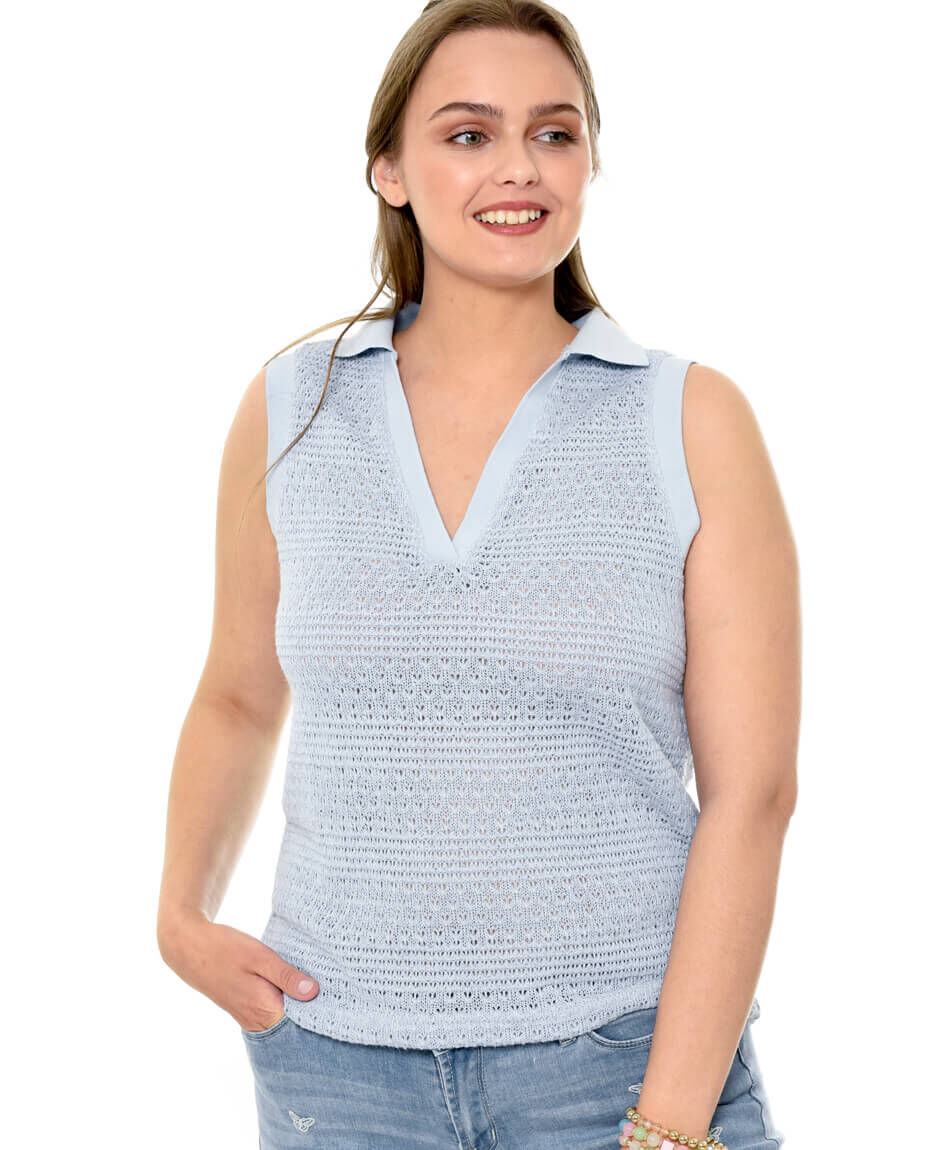 Polera jacqua cuello