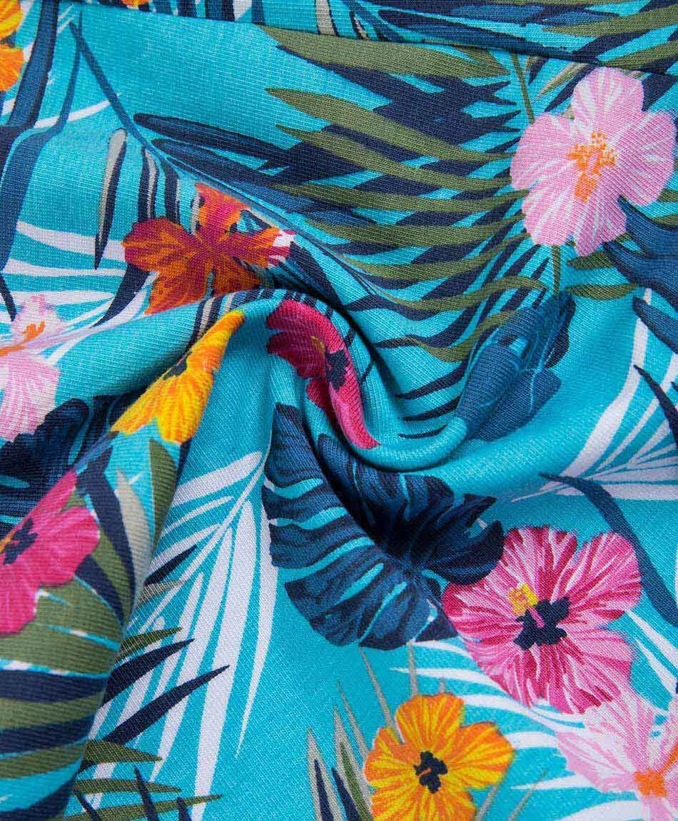 Short ni&ntilde;a biker tropical