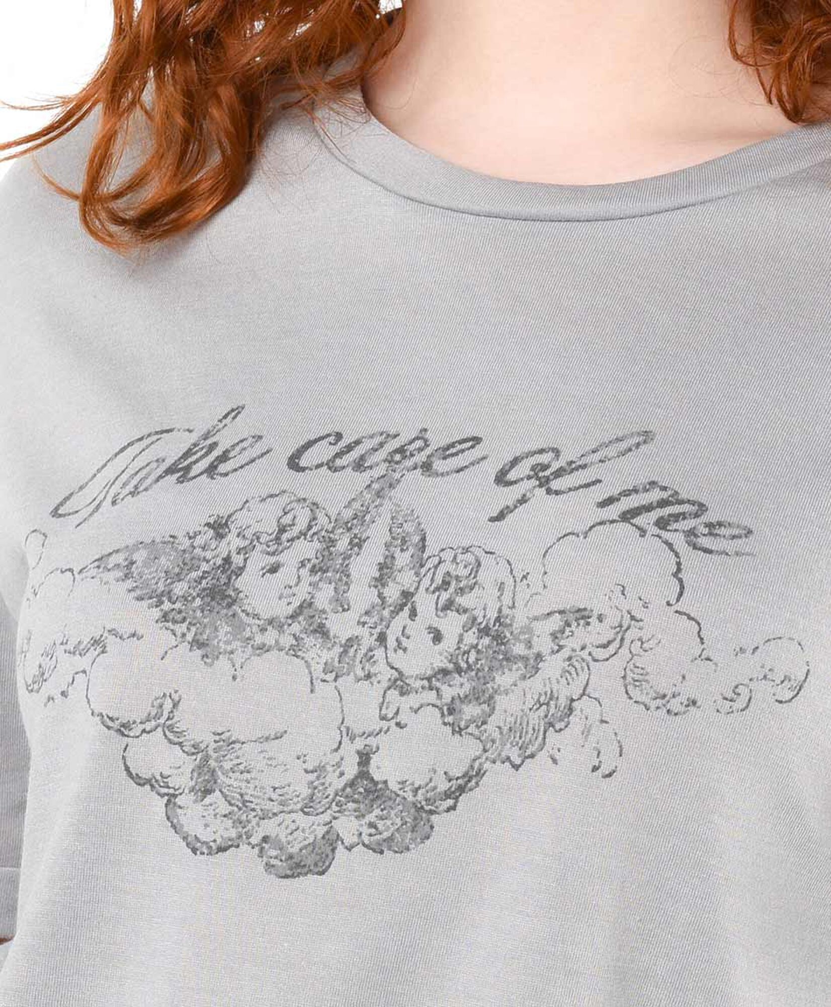 Polera mujer estampado angelitos Polera mujer estampado angelitos