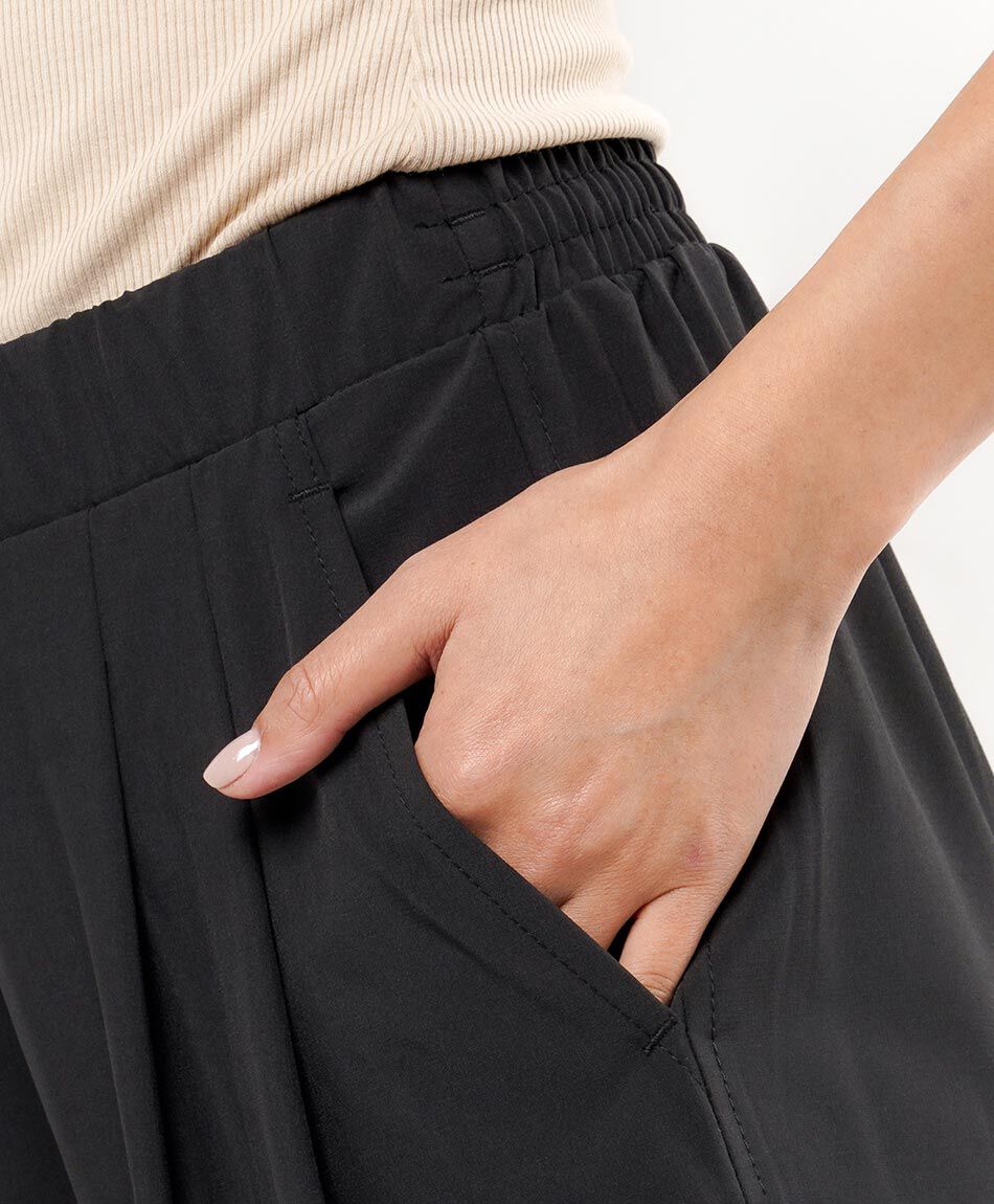 Pantal&oacute;n mujer texturizado caf&eacute;