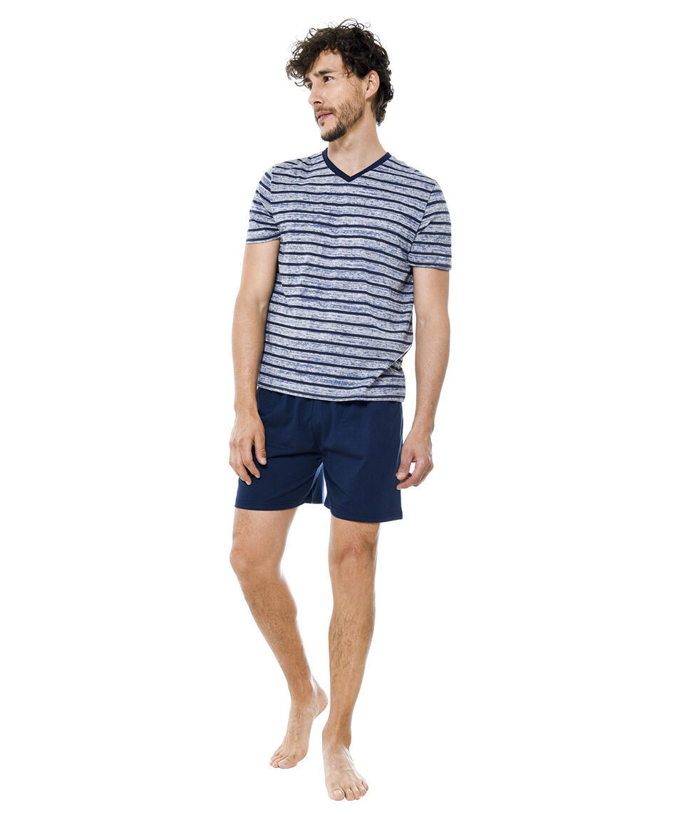 Pijama corto estampado