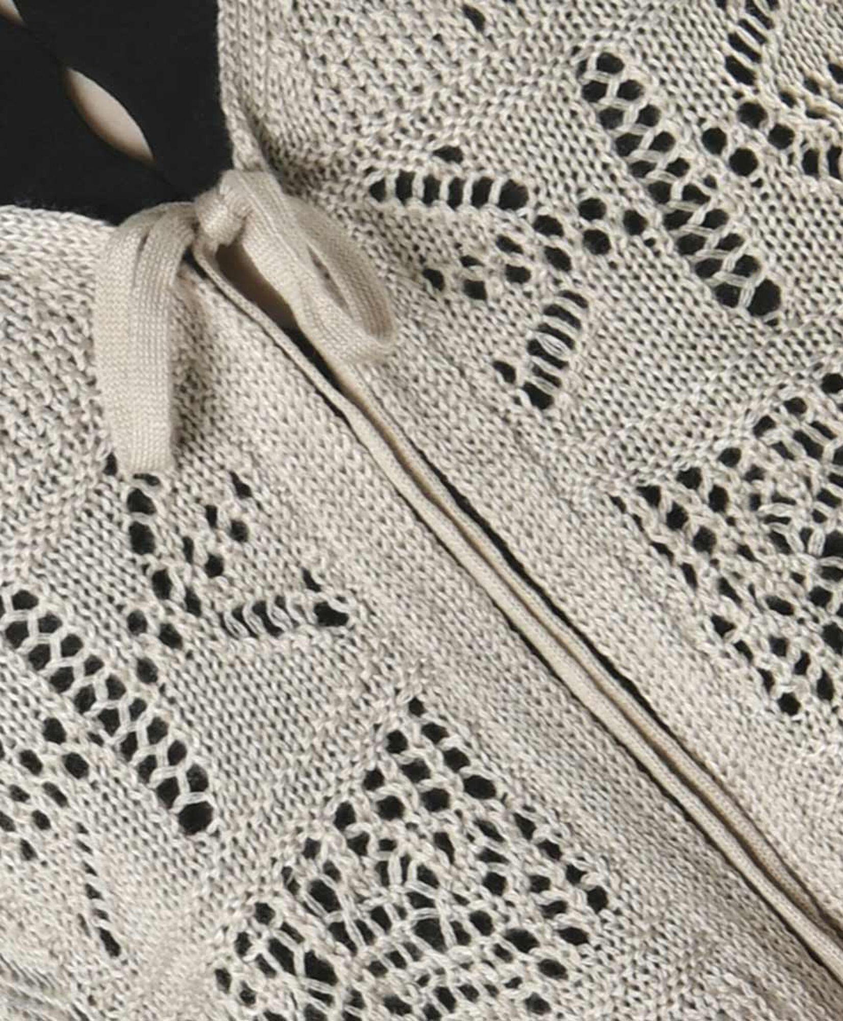 Cardigan mujer calado lazo Cardigan mujer calado lazo