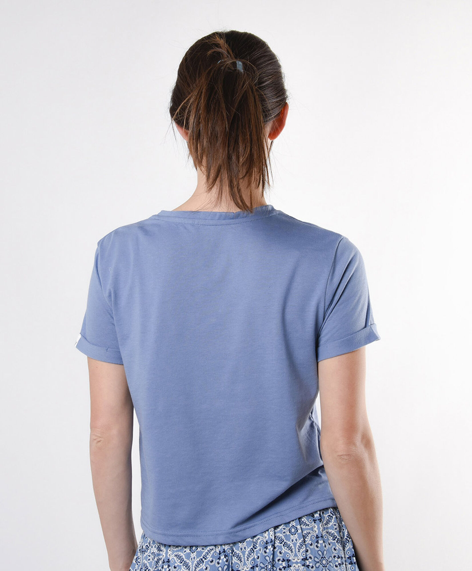 Polera mujer azul ibiza Polera mujer azul ibiza