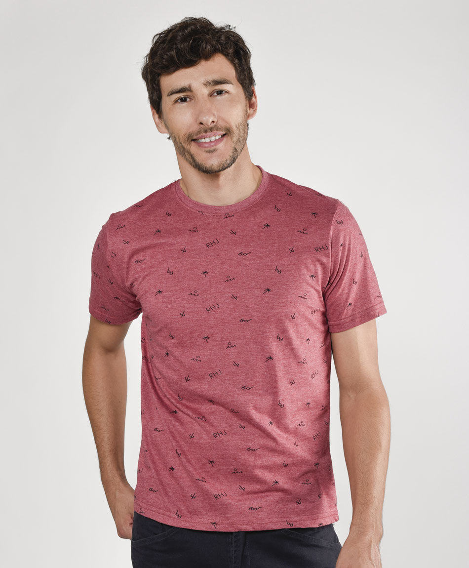 Polera manga corta cuello redondo