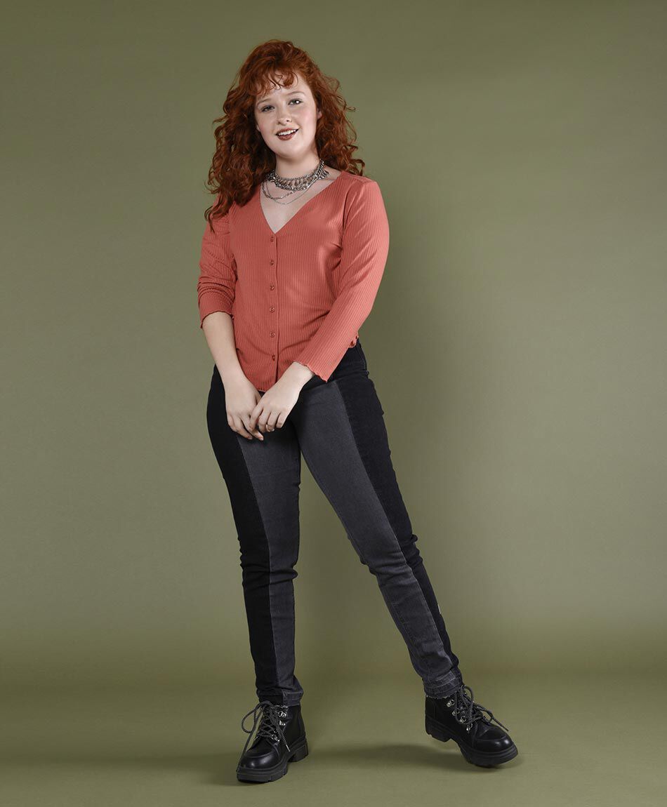 Jeans bicolor