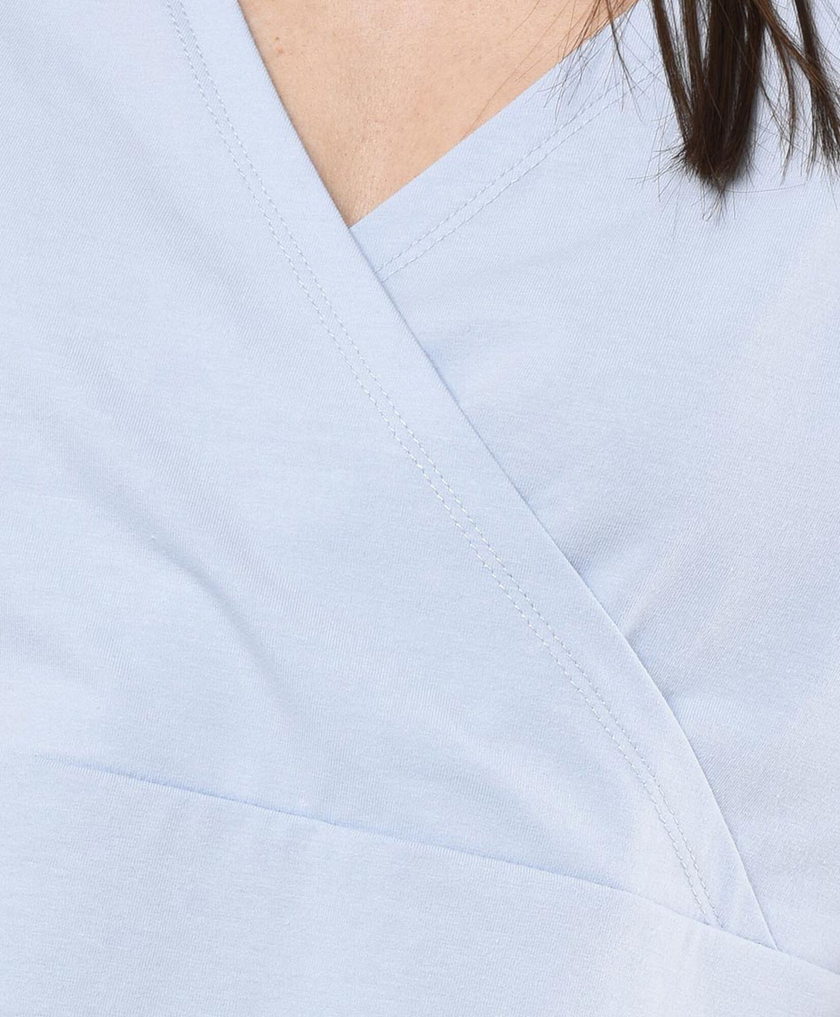 Polera mujer cuello cruzado Polera mujer cuello cruzado