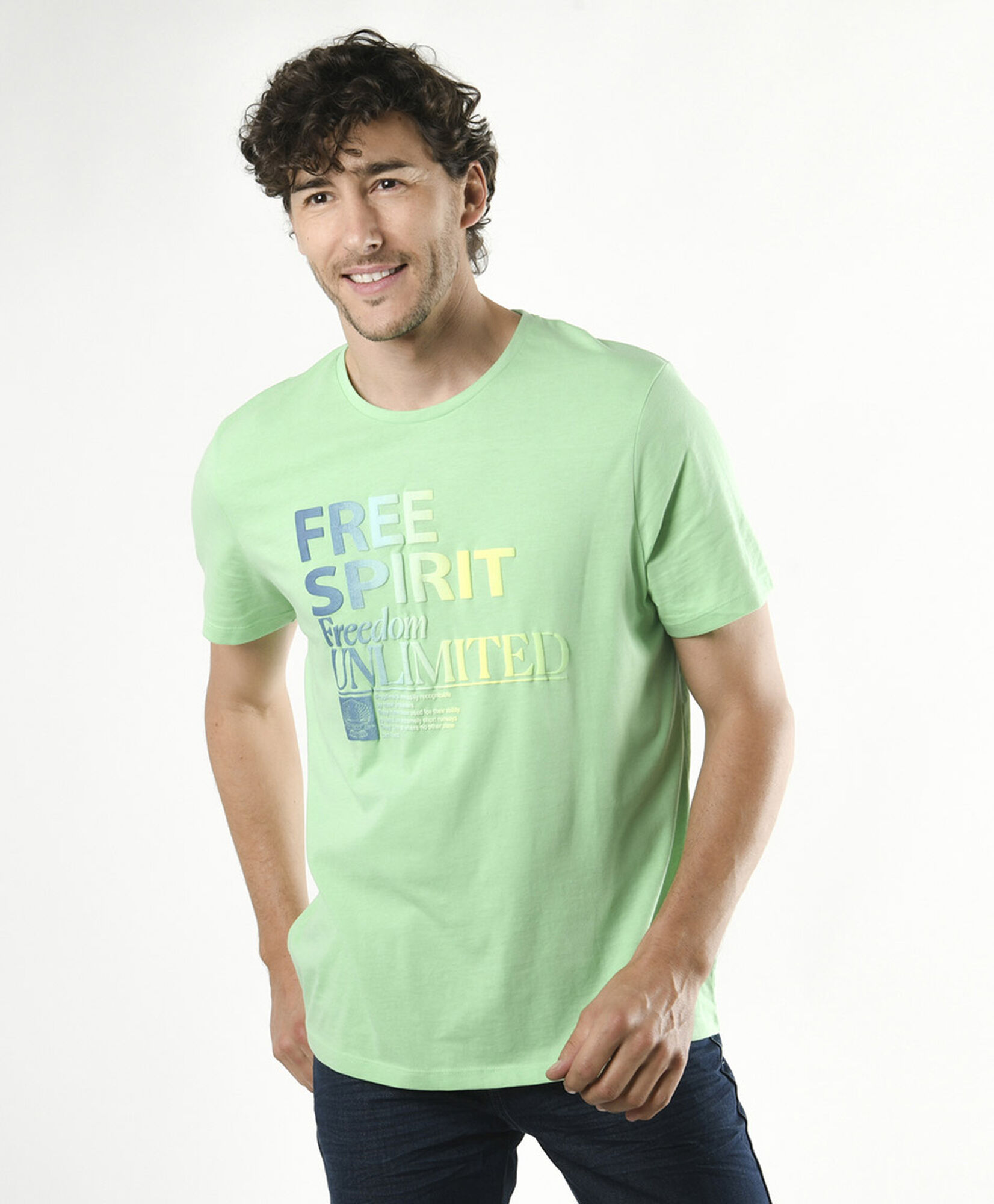 Polera hombre estampada frase Polera hombre estampada frase