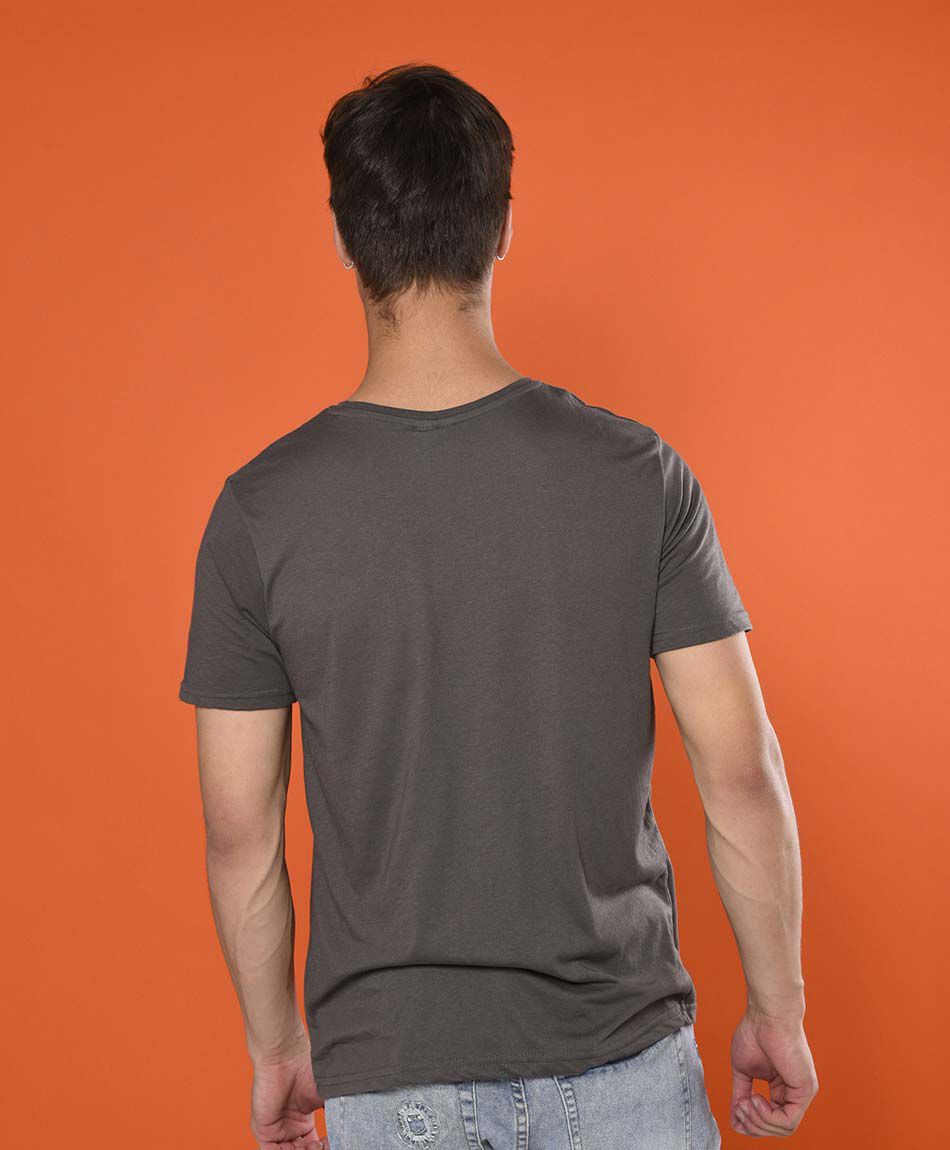 Polera manga corta cuello redondo